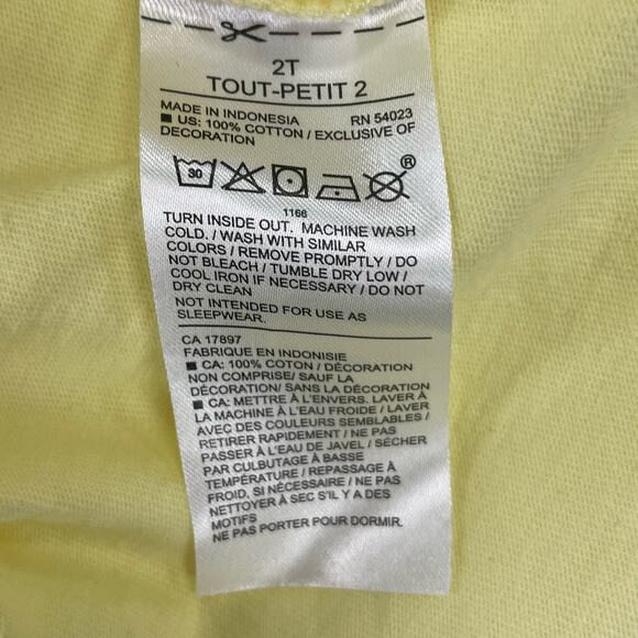 Janie and Jack Girls Yellow Organza Ruffle Trim Bow Detail Sleeveless Top 2T - Picture 4 of 4